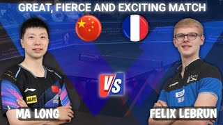 Fierce🔴Match‼️Felix Lebrun vs Ma long WTT Champions Frankfurt [upl. by Bull]