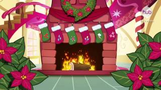 My Little Pony Friendship is Magic Christmas Yule Log Clip  Hub Network [upl. by Ariamat]