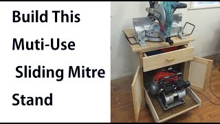 Making a Sliding Mitre Stand  woodworkweb [upl. by Elamef]