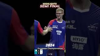 2024 European Championships SemiFinal Highlights tabletennis pingpong shorts [upl. by Mcintosh]