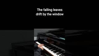 Autumn Leaves  Nat King Cole Piano Karaoke Lyrics [upl. by Irtimed]