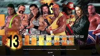 WWE 2K24 FULL MATCH — 4Way Tag Ladder Match — WWE Title Match [upl. by Mowbray]