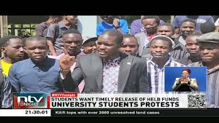 Student leaders threaten to hold demonstrations to demand speedy disbursement of funds from Helb [upl. by Knighton]