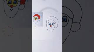 Come disegnare e colorare Babbo Natale ornamenti natalizi facili e divertenti per bambini [upl. by Gwenny]