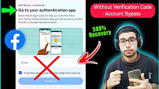 Two step authentication facebook lost phone  Facebook login code problem two factor authentication [upl. by Dich]