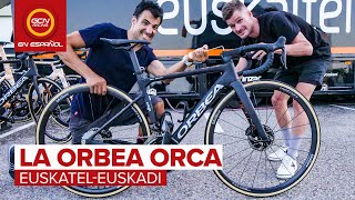 La Orbea Orca del EuskaltelEuskadi  La Nueva Bici Escaladora de Orbea [upl. by Suoirred]