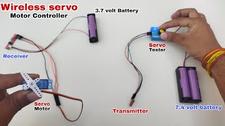 Wireless servo motor controllercontrol servo motor using rf transmitter and receiver module [upl. by Beckman]