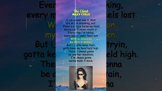 Miley Cyrus  The Climb Lyrics shorts [upl. by Cece681]