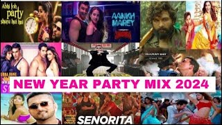 NEW YEAR BOLLYWOOD PARTY MIX MASHUP 2024  NON STOP BOLLYWOOD DANCE PARTY MIX DJ NEW YEAR SONG 2024 [upl. by Lach]