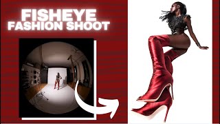 Creating a bold fashion image using a fisheye lens 😲 [upl. by Andee443]