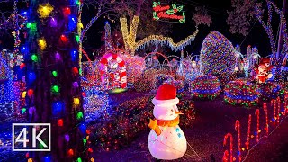 4K 🎄 Christmas Lights  Loomis California [upl. by Enylhsa614]