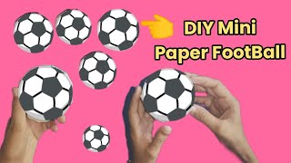 How To Make Mini Paper Football  DIY origami paper Football  Unique ideas 💡 [upl. by Kcuhc479]