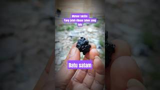 how I rub meteorite agate from Indonesia batu akik gemstone satam tektite batuakikindonesia [upl. by Bartko]