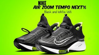 The Nike Air Zoom Tempo NEXT FlyEase Is Revealed In Black White And Volt [upl. by Mcquillin]