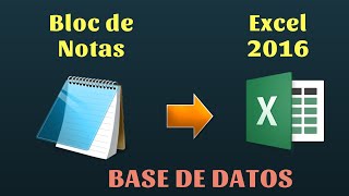 Importar Base de Datos de un Bloc de Notas [upl. by Uos]