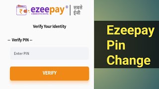 Ezeepay ka transaction pin changeHow to change Ezeepay password and transaction pin [upl. by Morice]