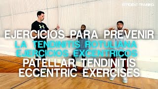 Ejercicios preventivos tendinitis rotuliana Entrenamiento excéntrico [upl. by Thorrlow811]