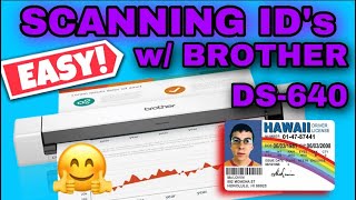 How to Scan ID Cards w Brother DS640 Mobile Scanner  LOAN SIGNING AGENT VLOG [upl. by Noirb94]