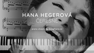 Hana Hegerová  Čerešne  noty pro piano [upl. by Braun505]