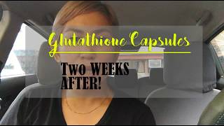 Glutathione Capsules for Whitening TWO WEEKS AFTER [upl. by Brigette]