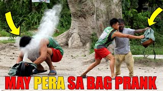 TAONG GRASA NAKA PULOT NG BAG NA MARAMING PERA PRANK [upl. by Lerrej]