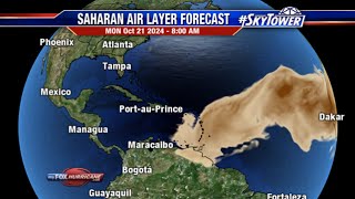 Caribbean Update More Saharan dust heads for the islands [upl. by Arul]