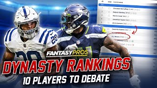 10 Dynasty Rankings Debates to Consider Before You Draft 2021 Fantasy Football [upl. by Adnamar799]