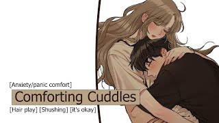 ASMR Falling asleep on your girlfriend’s chest hair play anxietynightmares reassurance [upl. by Trista963]