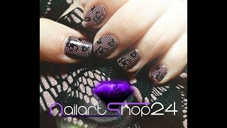 Nailart mit Nagellack GelKombination [upl. by Wesley]