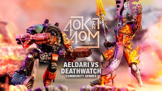 Deathwatch vs Aeldari Community built painted and suffering not the alien to live Warhammer 40k [upl. by Nea]