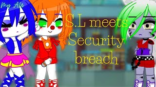 Sister Location meets Security breach  Part 1  My AU  Gacha Club [upl. by Ajnat]