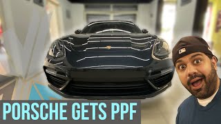 Wrapping The 550 Horse Power Panamera Turbo 971  In Platinum PPF [upl. by Emoryt]