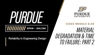 Reliability in Engineering Design  Module 62 Material Degradation and TIme to Failure  Example [upl. by Ahseneuq]