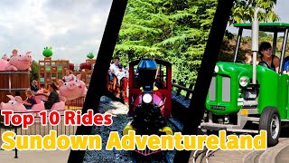 Top 10 rides at Sundown Adventureland  2021 [upl. by Notkcorb]