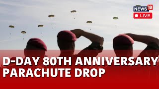 DDay Parachute Drop LIVE  Royals And Veterans Prepare To Mark Anniversary Of Dday Landings  N18L [upl. by Arrakat]