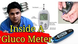 Working Principle Of A Gluco meter Explained In Hindi [upl. by Philbert805]