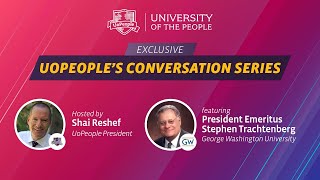 UoPeoples Conversation Series Ep 14 feat Steve Tratchtenberg 15th President of GWU [upl. by Cattier]