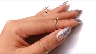 DIY Snowflake Nail Art [upl. by Ytsirhk]