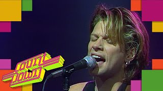 Bon Jovi  Livin On A Prayer Acoustic  COUNTDOWN 1992 [upl. by Ellissa303]