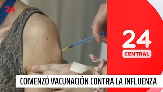 Comenzó el proceso de vacunación contra la influenza  24 Horas TVN Chile [upl. by Kirven945]