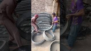 Amazing Tyre Cutting Skills  shorts youtubeshorts skill satisfying viral [upl. by Woothen]