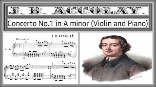 Accolay Jean Baptiste violin concerto no 1 for violin and piano sheet Music [upl. by Still982]