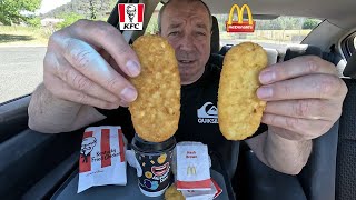 KFC Vs McDonald’s Hash Browns  The Big Breakfast Deal [upl. by Nosidam]