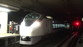 E657系の快速「舞浜東京ベイエリア号」が東京駅京葉線ホームに到着 [upl. by Sorazal]