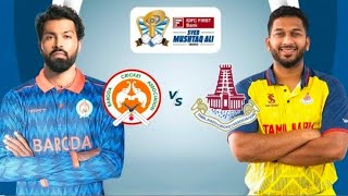 SMAT 2024 TAMILNADU VS BARODA Hardik pandya vs Sharukh khan smat2024 courtesy  jiocinema sports [upl. by Neidhardt950]