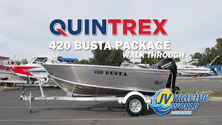 Quintrex 420 Busta  Available at JV Marine World [upl. by Cleary115]