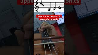 Roman Kim Harmonics in 3 different levels violin practice violinist [upl. by Nellad]