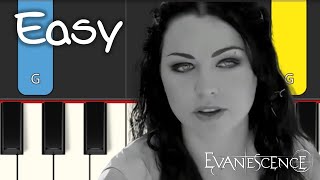 Evanescence  My Immortal  EASY PIANO TUTORIAL [upl. by Kirst]