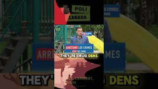 POILIEVRE SAYS SAFE INJECTION SITES DRUG DENS canada politics trudeau [upl. by Amieva143]