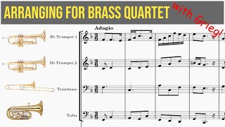 Arranging for Brass Quartet from a String Ensemble [upl. by Lucie]